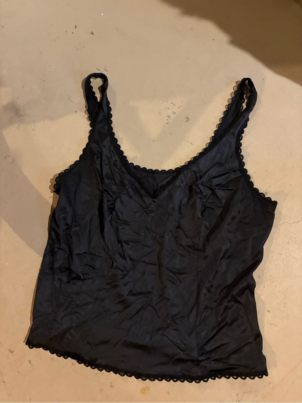Black Lace-Trim Camisole Top - Women Intimates